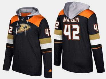 Adidas Anaheim Ducks 42 Josh Manson Name And Number Black Hoodie