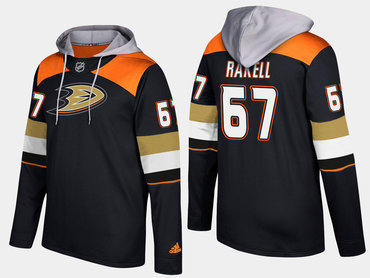 Adidas Anaheim Ducks 67 Rickard Rakell Name And Number Black Hoodie