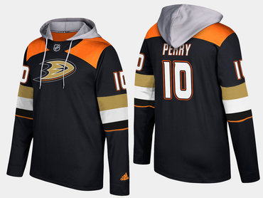 Adidas Anaheim Ducks 10 Corey Perry Name And Number Black Hoodie