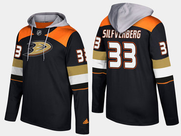 Adidas Anaheim Ducks 33 Jakob Silfverberg Name And Number Black Hoodie