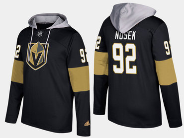 Adidas Vegas Golden Knights 92 Tomas Nosek Name And Number Black Hoodie