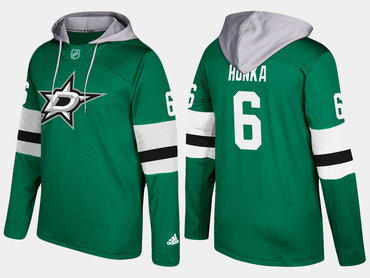 Adidas Dallas Stars 6 Julius Honka Name And Number Green Hoodie