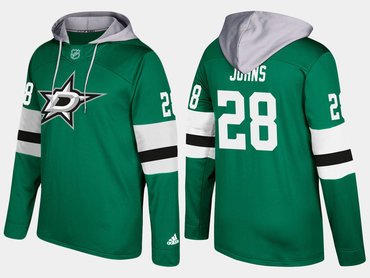 Adidas Dallas Stars 28 Stephen Johns Name And Number Green Hoodie