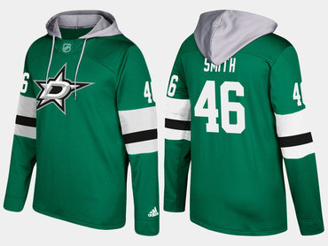 Adidas Dallas Stars 46 Gemel Smith Name And Number Green Hoodie