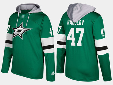 Adidas Dallas Stars 47 Alexander Radulov Name And Number Green Hoodie