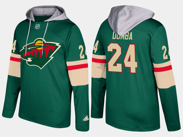 Adidas Minnesota Wild 24 Matt Dumba Name And Number Green Hoodie