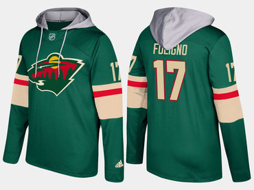 Adidas Minnesota Wild 17 Marcus Foligno Name And Number Green Hoodie