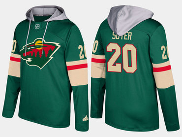 Adidas Minnesota Wild 20 Ryan Suter Name And Number Green Hoodie