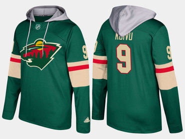 Adidas Minnesota Wild 9 Mikko Koivu Name And Number Green Hoodie