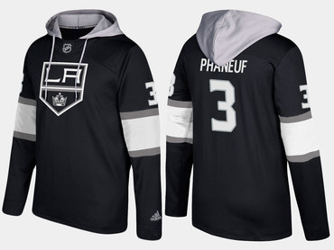 Adidas Los Angeles Kings 3 Dion Phaneuf Name And Number Black Hoodie