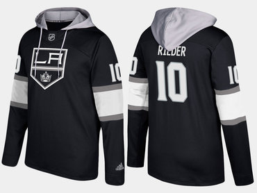 Adidas Los Angeles Kings 10 Tobias Rieder Name And Number Black Hoodie