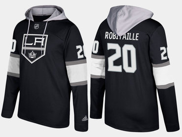 Adidas Los Angeles Kings 20 Luc Robitaille Retired Black Name And Number Hoodie