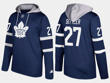 Adidas Toronto Maple Leafs 27 Darryl Sittler Retired Royal Name And Number Hoodie