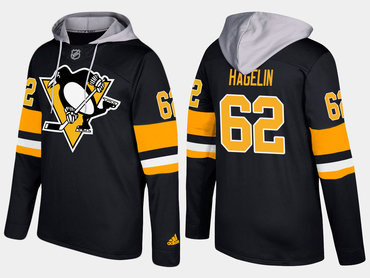 Adidas Pittsburgh Penguins 62 Carl Hagelin Name And Number Black Hoodie