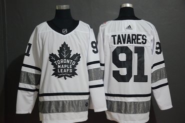 Men's Toronto Maple Leafs 91 John Tavares White 2019 NHL All-Star Adidas Jersey