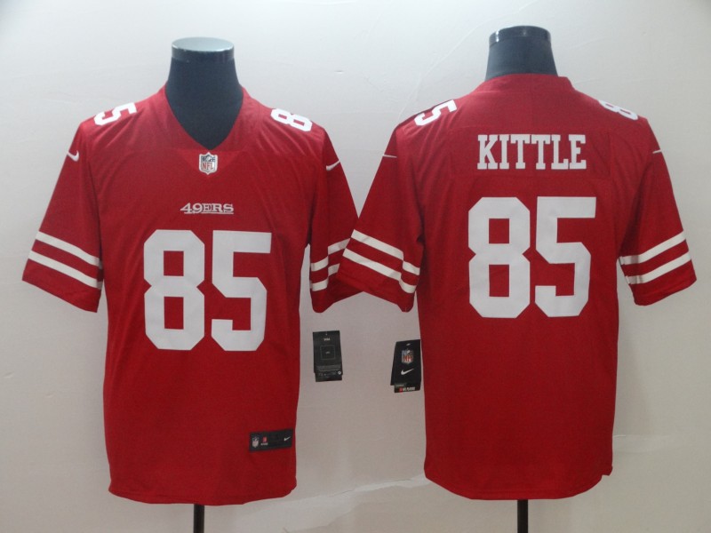 Nike San Francisco 49ers 85 George Kittle Red Vapor Untouchable Limited Jersey