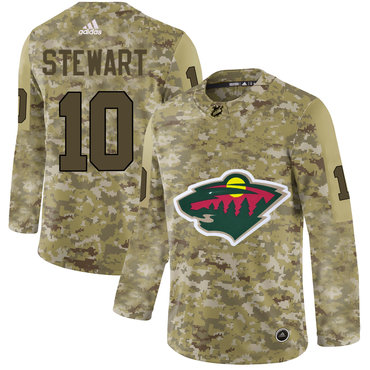 Minnesota Wild Camo Men's Customized Adidas Jersey