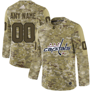 Washington Capitals Camo Men's Customized Adidas Jersey