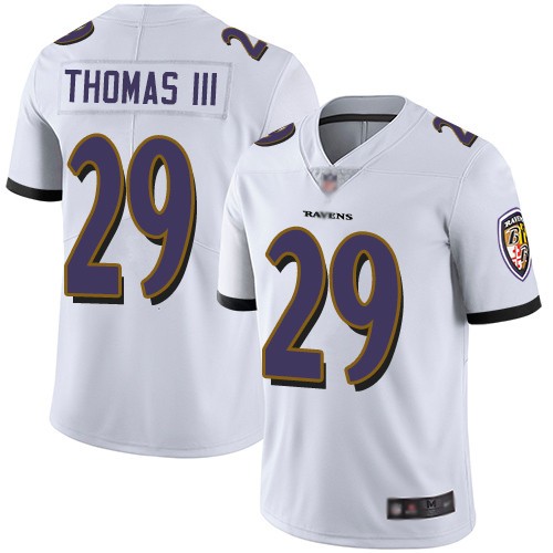 Nike Ravens 29 Earl Thomas III White Vapor Untouchable Limited Jersey