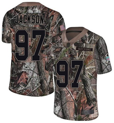 Men's Philadelphia Eagles #97 Malik Jackson Camo Men's Stitched Football Limited Rush Realtree Jersey