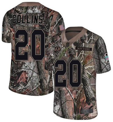 Men's Washington Redskins #20 Landon Collins Camo Men's Stitched Football Limited Rush Realtree Jersey