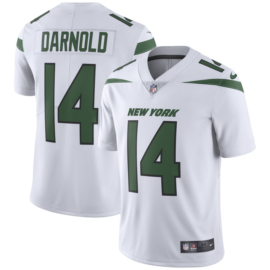 Size XXXXXXL Men's Nike New York Jets 14 Sam Darnold White New 2019 Vapor Untouchable Limited Jersey