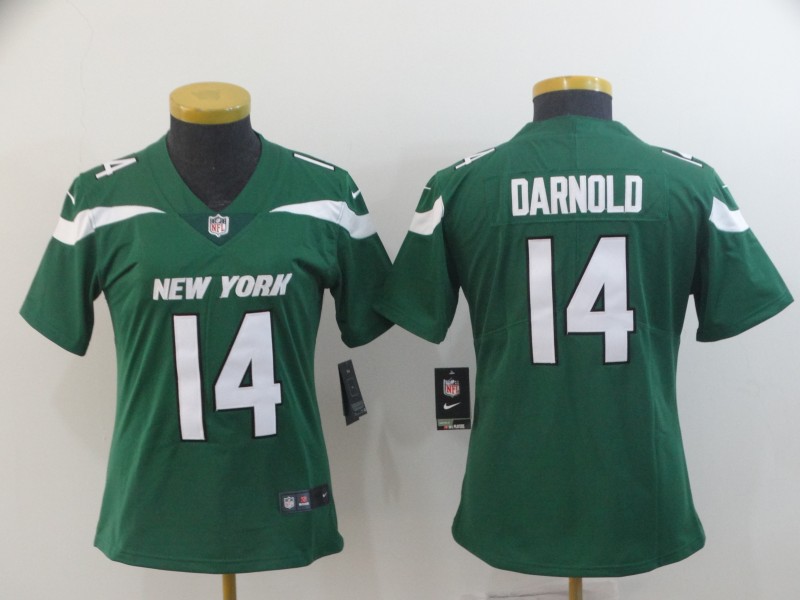 Nike New York Jets 14 Sam Darnold Green Women New 2019 Vapor Untouchable Limited Jersey