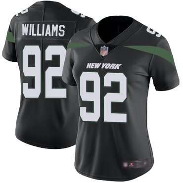 Jets #92 Leonard Williams Black Alternate Women's Stitched Football Vapor Untouchable Limited Jersey