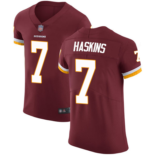 Redskins #7 Dwayne Haskins Burgundy Red Team Color Men's Stitched Football Vapor Untouchable Elite Jersey