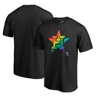 Men's Houston Astros Fanatics Branded Pride Black T Shirt