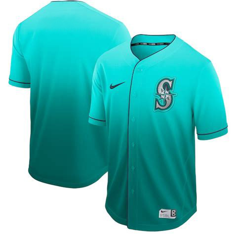 Men's Seattle Mariners Blank Green Drift Fashion Jersey