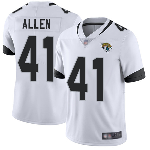 Jaguars #41 Josh Allen White Men's Stitched Football Vapor Untouchable Limited Jersey