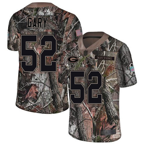 Packers #52 Rashan Gary Camo Men's Stitched Football Limited Rush Realtree Jersey