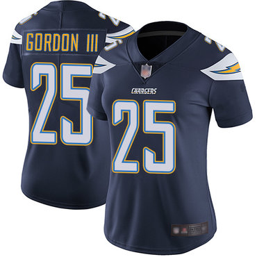 Chargers #25 Melvin Gordon III Navy Blue Team Color Women's Stitched Football Vapor Untouchable Limited Jersey