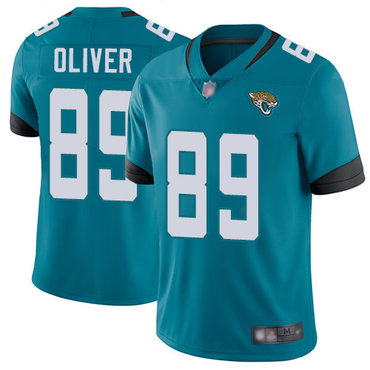 Jaguars #89 Josh Oliver Teal Green Alternate Men's Stitched Football Vapor Untouchable Limited Jersey