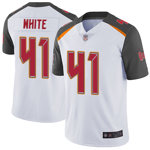 Buccaneers #41 Devin White White Youth Stitched Football Vapor Untouchable Limited Jersey