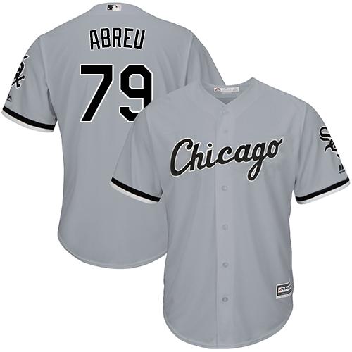 White Sox #79 Jose Abreu Grey Road Cool Base Stitched Youth Baseball Jersey