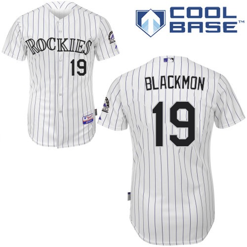 Rockies #19 Charlie Blackmon White Cool Base Stitched Youth Baseball Jersey