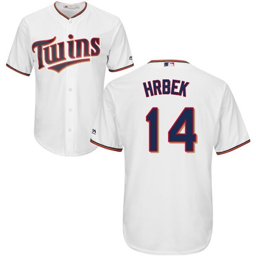 Twins #14 Kent Hrbek White Cool Base Stitched Youth Baseball Jersey