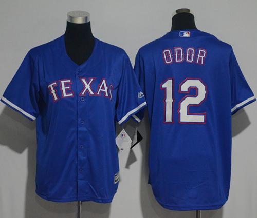 Rangers #12 Rougned Odor Blue Cool Base Stitched Youth Baseball Jersey