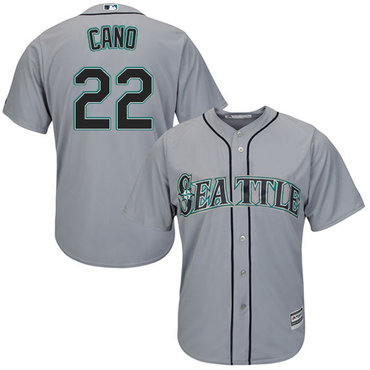 Mariners #22 Robinson Cano Grey Cool Base Stitched Youth Baseball Jersey