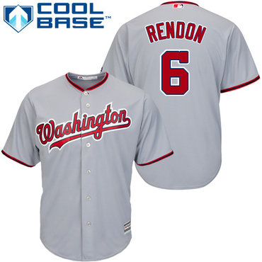 Nationals #6 Anthony Rendon Grey Cool Base Stitched Youth Baseball Jersey