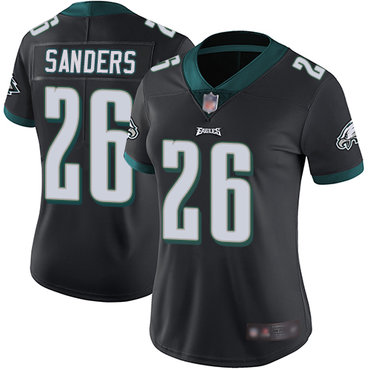 Eagles #26 Miles Sanders Black Alternate Women's Stitched Football Vapor Untouchable Limited Jersey