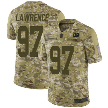 Giants #97 Dexter Lawrence Camo Youth Stitched Football Limited 2018 Salute to Service Jersey