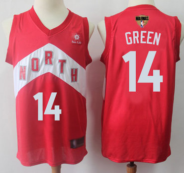 Raptors #14 Danny Green Red 2019 Finals Bound Basketball Swingman Earned Edition Jersey