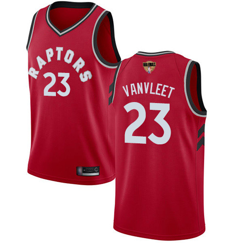 Raptors #23 Fred VanVleet Red 2019 Finals Bound Basketball Swingman Icon Edition Jersey