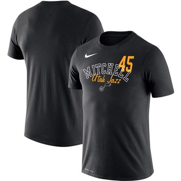 Donovan Mitchell Utah Jazz Nike Player Performance T-Shirt Black