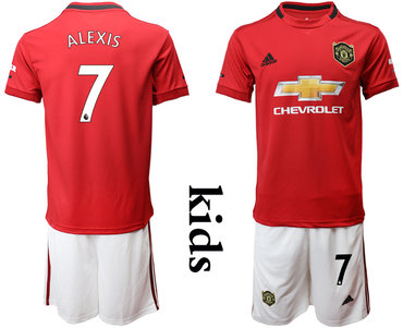 2019-20 Manchester United 7 ALEXIS Youth Home Soccer Jersey