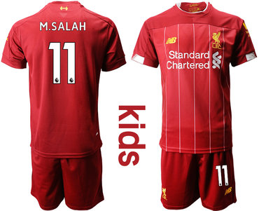 2019-20 Liverpool 11 M.SALAH Youth Home Soccer Jersey