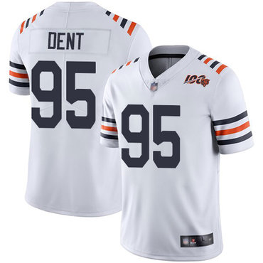 Bears #95 Richard Dent White Alternate Men's Stitched Football Vapor Untouchable Limited 100th Season Jersey